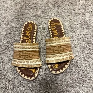 Sam Edelman Tan and Cream Women's Sandals